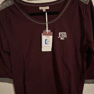 ATM maroon women’s loose tee